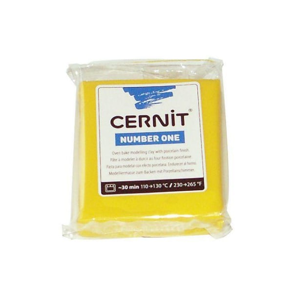 Cernit Number One modellera 56 gram, Gul (700) Gul