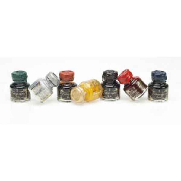 Kalligrafibläck Manuscript Calligraphy Ink, 6x30ml, 6 färger/fp multifärg