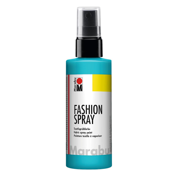 Textilfärg sprayflaska Marabu Fashion Spray 100ml Caribbean 091 Turkos