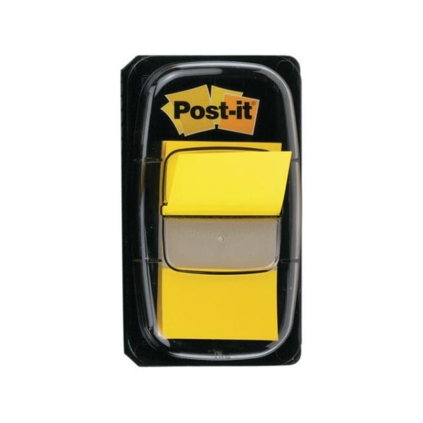 Märkflik Post-it Index 25,4x43,2mm 680-5, Gul, 2x50 flikar/fp Gul