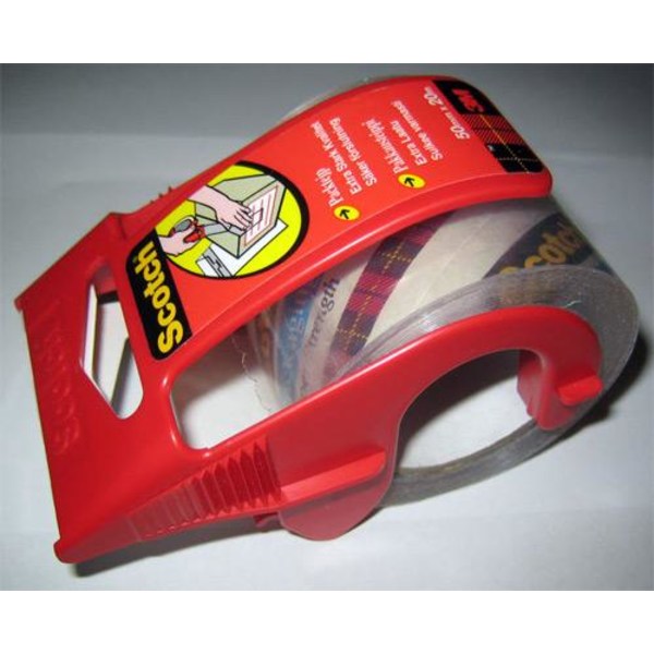 Packtejp Scotch 48mm x 20,3m med hållare Transparent 1/fp Transparent