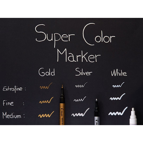 Dekorpenna / märkpenna Pilot Super ColorSC-G-F Fine Guld 1/fp Guld