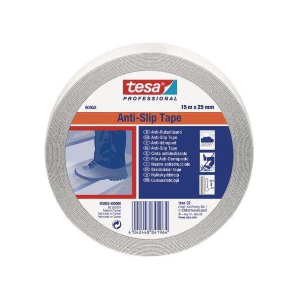 Halkskyddstejp TESA Anti-Slip Tape, 15m x 25mm Transparent 1/fp Transparent