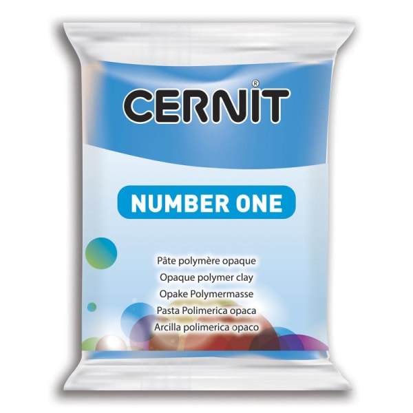 Cernit Number One modellera 56 gram, Blå (200) Blå