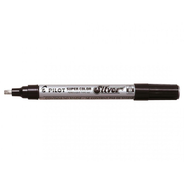 Dekorpenna / märkpenna Pilot Super Color SC-S-B Bred Silver 1/fp Silver