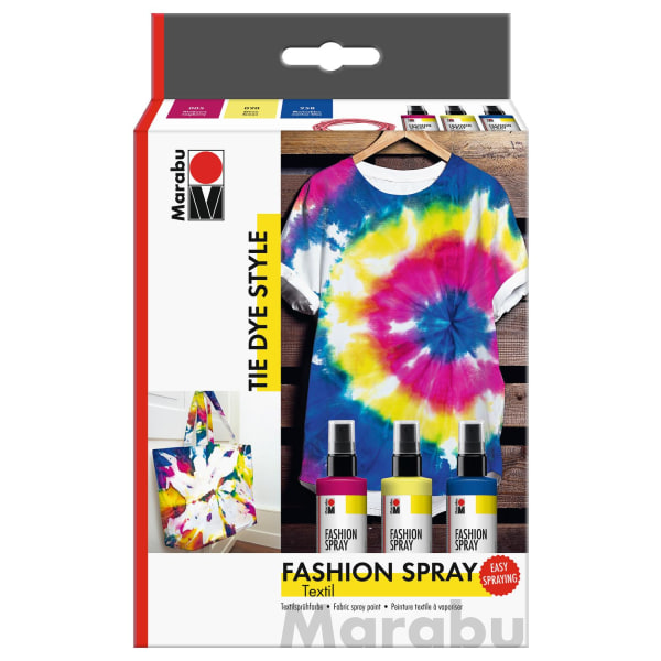 Textilsprayfärg-set: Marabu Fashion Spray Set &quot;Tie Dye&quot multifärg