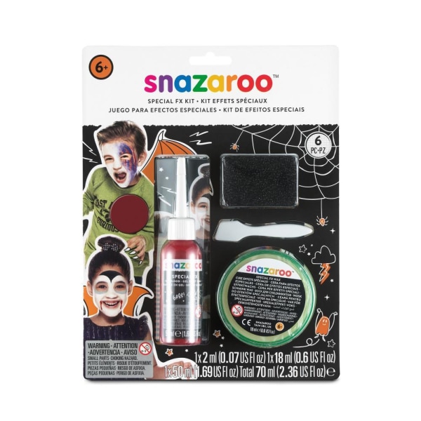 Ansiktsfärg Snazaroo Special FX Face Kit (skapa sår och blod) multifärg