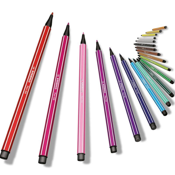 Fiberpenna Stabilo Pen 68 Arty (6818-1-20), 18 färger/fp multifärg