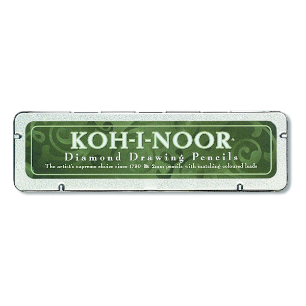 Stifthållare Koh-I-Noor Versatil 2,0mm, 6 färger/fp + radergummi multifärg