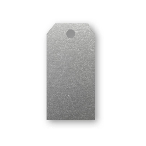Presentetikett 48x96mm syrafri Silver 10/fp Silver