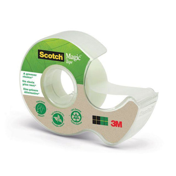 Dokumenttejp Scotch 1920D Magic miljö med hållare 20m x 19mm Transparent