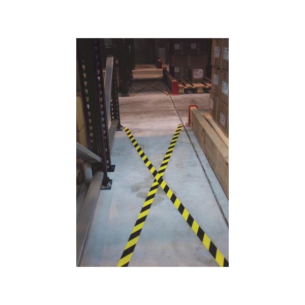 Varningstejp/Golvmarkering ETAB 94 Gul/Svart 33m x 50mm multifärg
