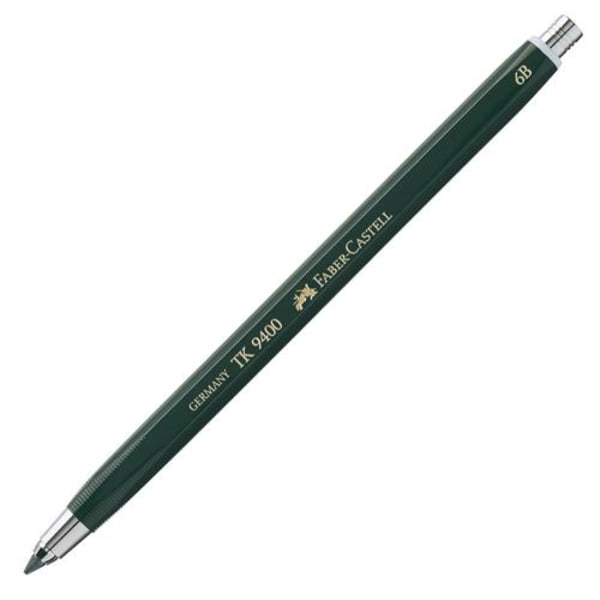 Stifthållare Faber-Castell TK9400 6B-4B 3,15mm Grön