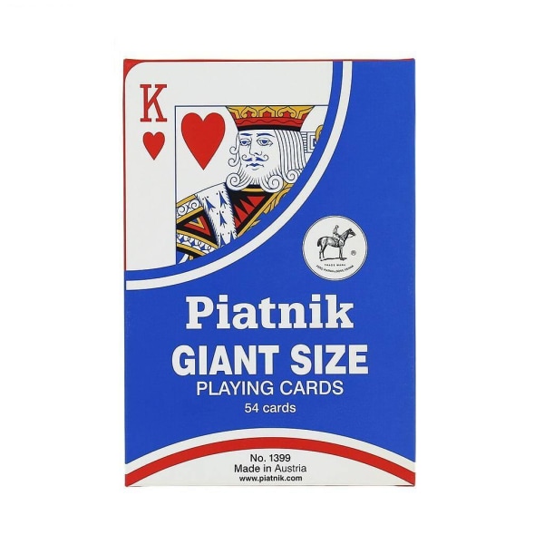 Spelkort/Kortlek, JÄTTESTORA kort, Giant Cards, 17,8x11,5cm multifärg