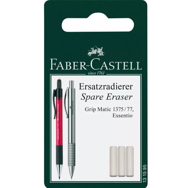 Raderreserv Faber-Castell 131595 till Grip Matic 1375/1377, 3/fp Vit