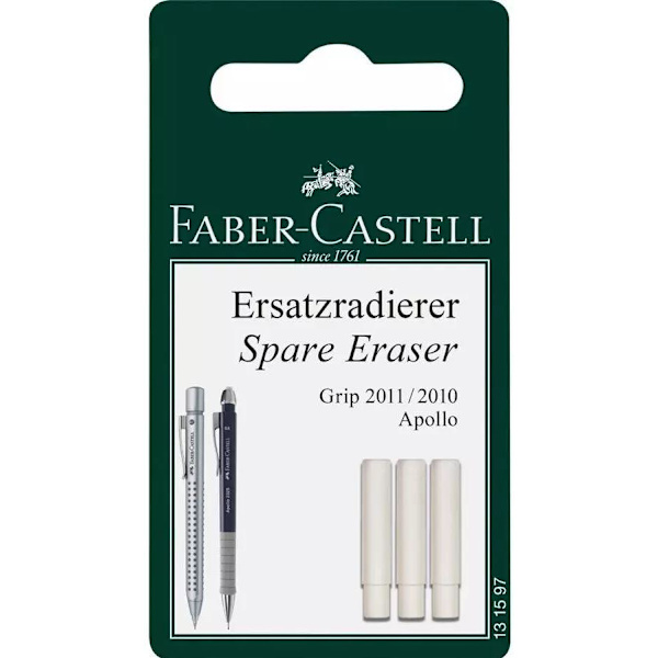 Radertopp Faber-Castell 131597 till Grip 2011 och Apollo, 3/fp Vit