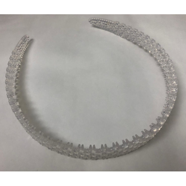 Diadem/Tiara för egen dekoration, plast, 10 tiaror/fp Transparent