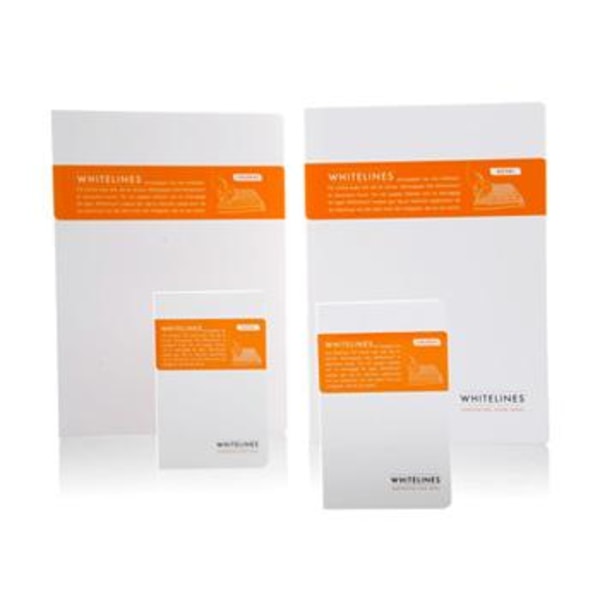 Anteckningsbok Whitelines® Note book A4, 84 blad linjerat 1/fp grå