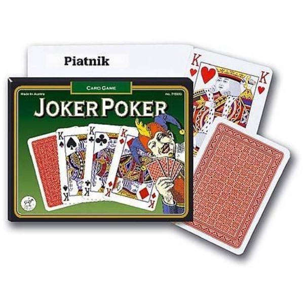 Spelkort Piatnik Classic Joker Poker-kortspel med satsningskort multifärg