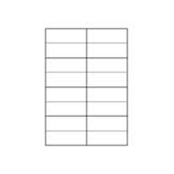 Etikett TopStick universal 8712, A4, 105x37mm Vit, 100 ark (1600 Vit