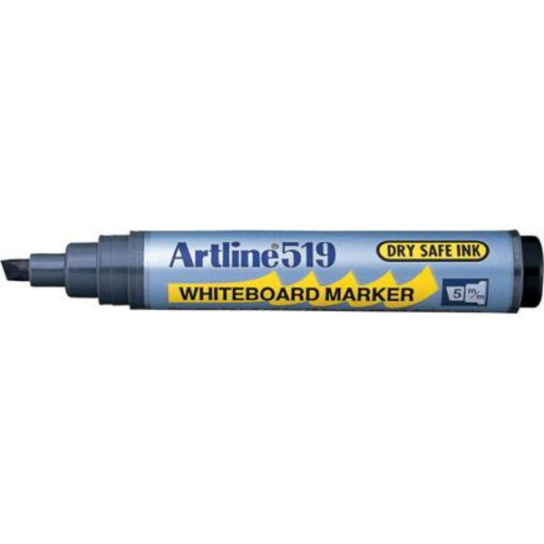 Whiteboardpenna Artline EK-519 Snedskuren spets, Svart 1/fp Svart