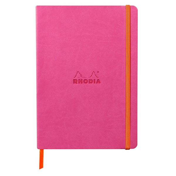 Anteckningsbok Rhodiarama Softcover A5 DOT GRID, 80 blad, Fuchsi Rosa