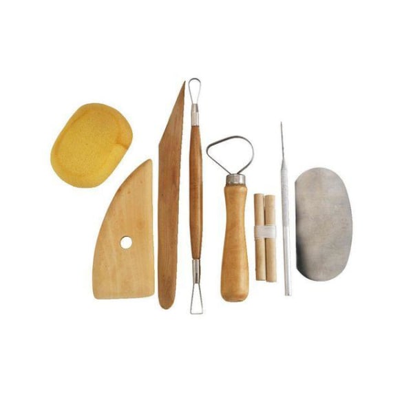 Modelleringsset/Verktygsset: Keramik/Lera, 8 keramikverktyg/fp multifärg