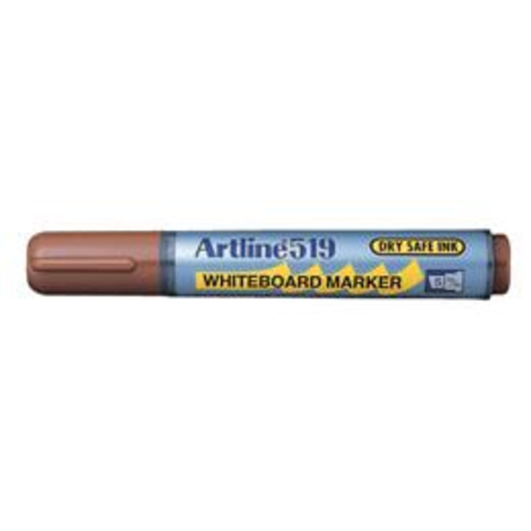 Whiteboardpennor Artline EK-519 Snedskuren spets, Brun 1/fp Brun