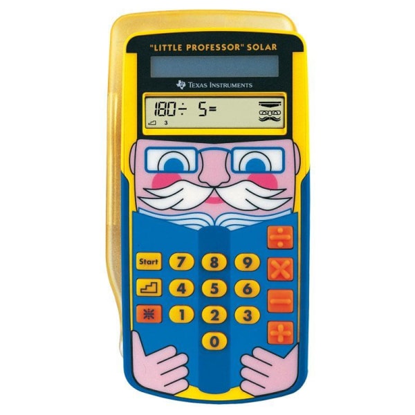 Övningsräknare TI Little Professor (Lilla Professorn) Solar multifärg