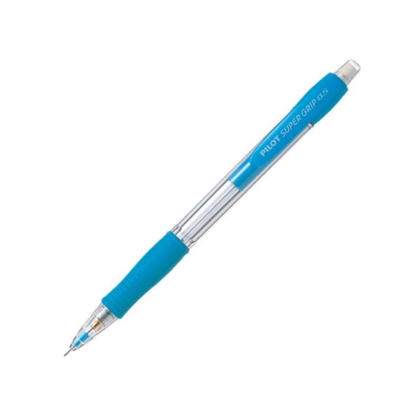 Stiftpenna Pilot Super Grip H-185-SL-SL 0,5mm Ljusblå 1/fp Ljusblå
