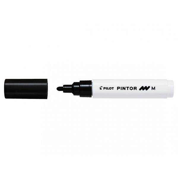 Märkpenna Pilot Pintor Marker Medium 4,5mm (1,4mm), Svart Svart