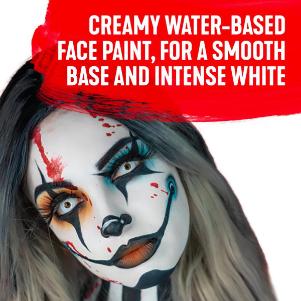 Ansiktsfärg Snazaroo Face Paint Clown White, Clownvit, 250ml Vit