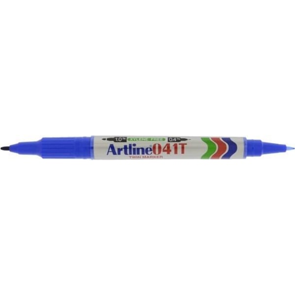 Märkpenna Artline 041T permanent dubbelspets (0,4/1,0mm), 8/fp multifärg