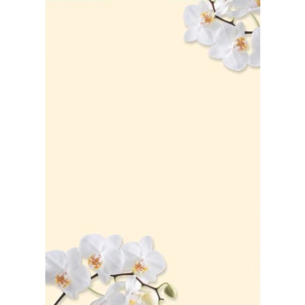 Motivpapper Sigel White Orchid DP904 A4 90gram, 50 ark/fp multifärg