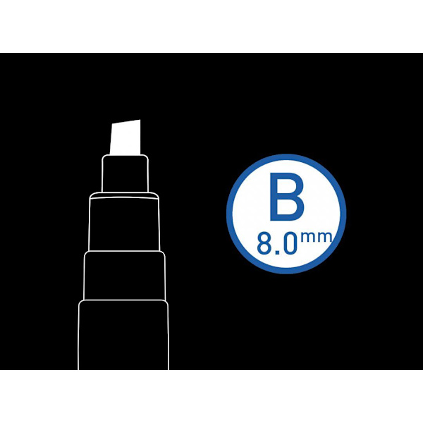 Märkpenna Pilot Pintor Marker Broad 8,0mm (8,0mm), Vit Vit