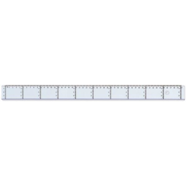 Linjal, tvärgraderad, plast, 50cm cm/mm-gradering 1/fp Transparent