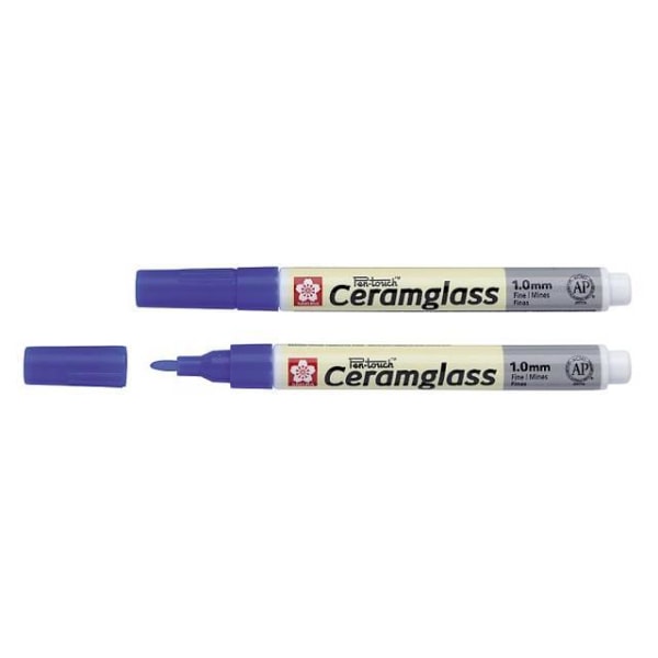 Porslinsmålningspenna Sakura Pen-Touch Ceramglass F 1,0 Blå Blå