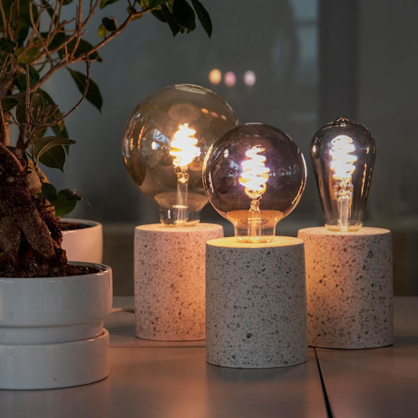 Smart lampa WiFi Hombli Amber ST64 E27 LED CCT 5,5W Dimbar Retro Gul