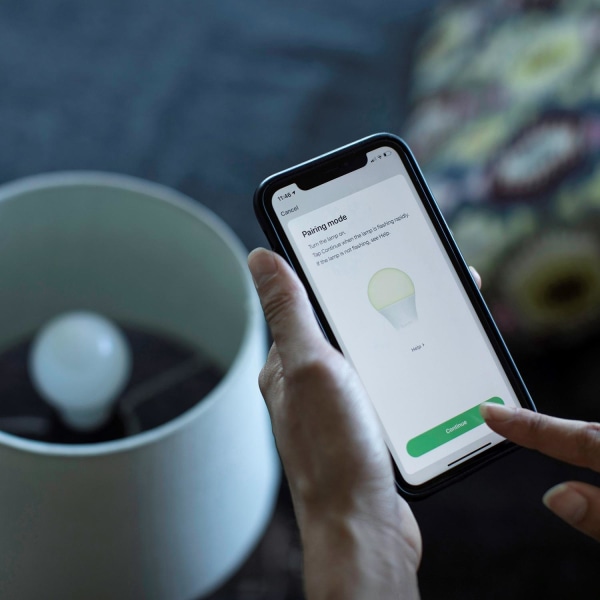 Smart lampa, WiFi, Hombli Smart Bulb E27, LED CCT 9W Dimbar 2/fp Vit