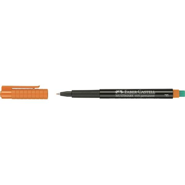 Märkpenna permanent Faber-Castell Multimark 1513 Fine Orange Orange