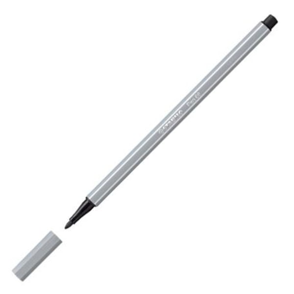 Fiberspetspenna Stabilo Pen 68 Medelgrå (95) 1/fp grå