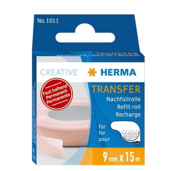 Reservrulle/Refill Herma 1011 till HERMAfix transfer Permanent, Transparent
