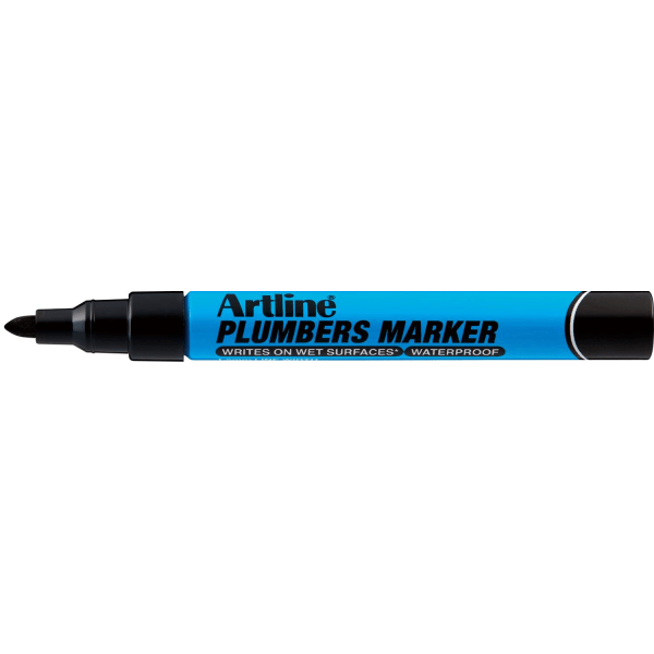 Märkpenna Artline EKPR-PLM Plumbers Marker, Svart 1/fp Svart