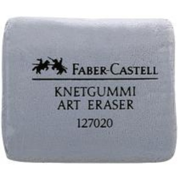 Knådgummi/Radergummi Faber-Castell 127020 Art Erasers 1/fp grå