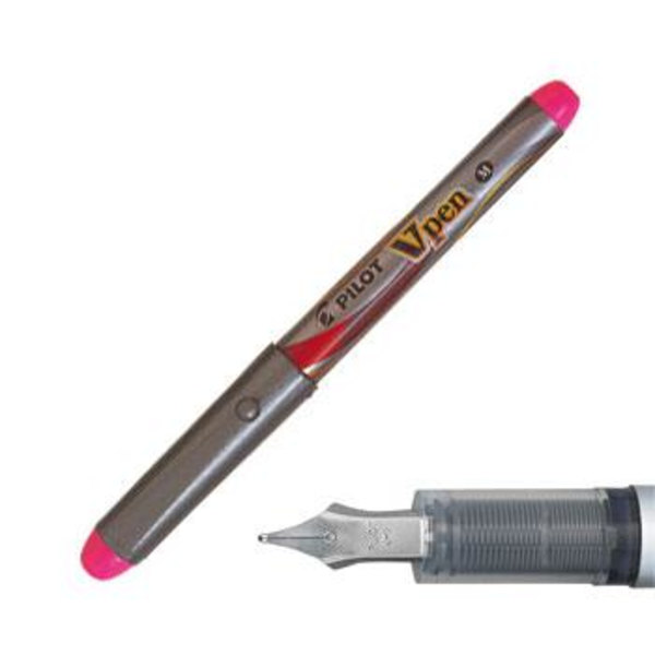 Pilot V-pen Silver Reservoarpenna (engångspenna) Rosa (M) 1/fp Rosa