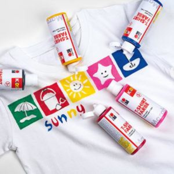 Textilfärgset: Marabu KiDS T-shirt-färg Party Pack (6-8 pers) multifärg