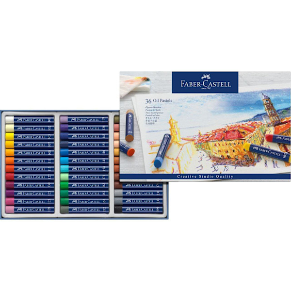 Oljepastellkritor Faber-Castell Creative Studio, 36 färger/fp multifärg