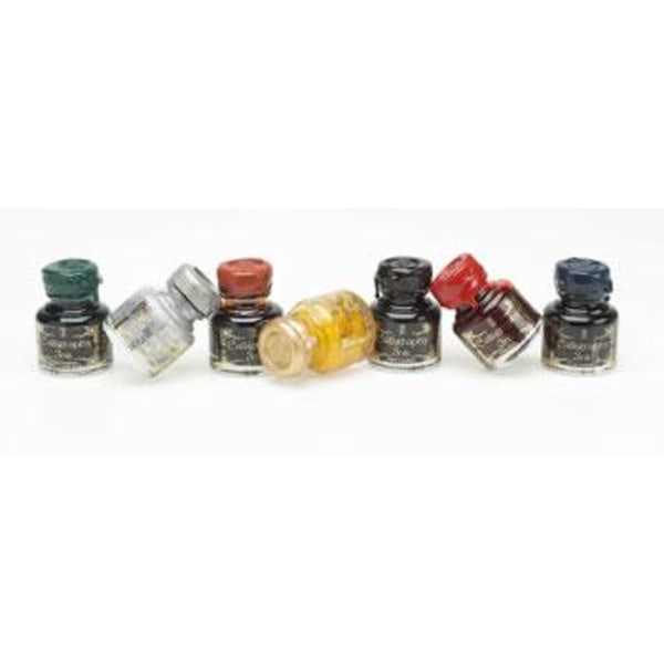 Kalligrafibläck Manuscript Calligraphy Ink, 6x30ml, 6 färger/fp multifärg