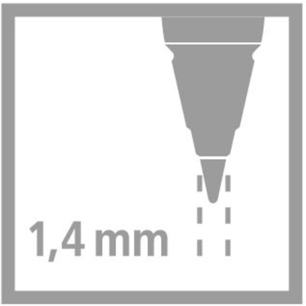Stiftpenna Stabilo EASYergo 1,4mm Högerhänta Violett/Gul multifärg