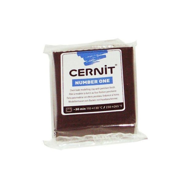 Cernit Number One modellera 56 gram, Svart (100) Svart